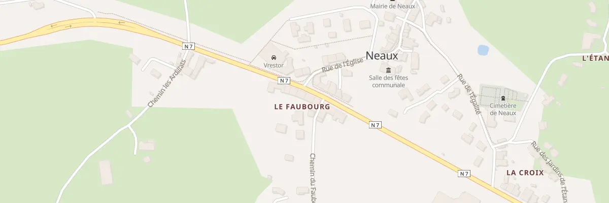 Plan du 1225 Rte Nationale 7 à Neaux