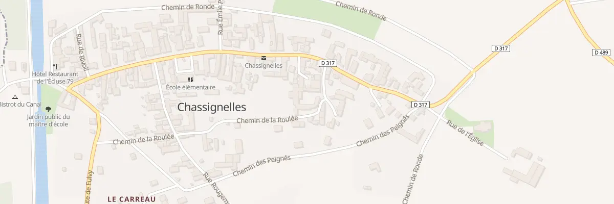 Plan du 6 Che de la Roulee à Chassignelles