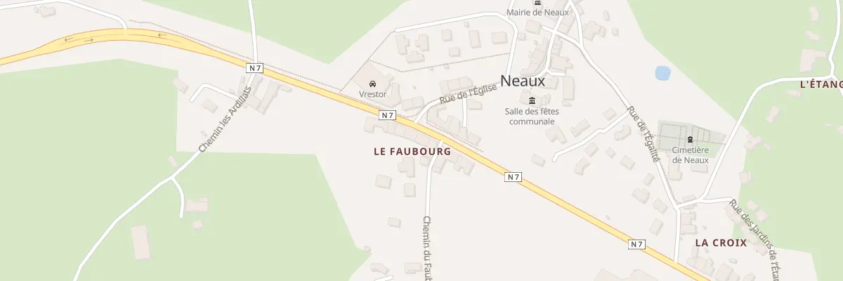 Plan du 1225 Rte Nationale 7 à Neaux