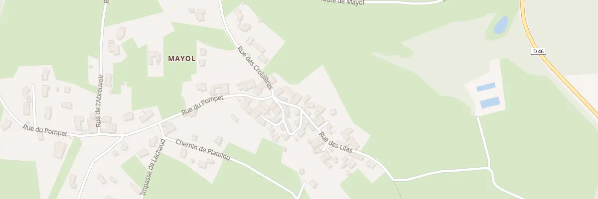 Plan du 37 Rue des Lilas à Malvalette