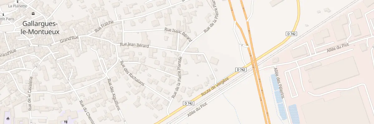 Plan du 9 Rue de la Pierre Plantee à Gallargues-le-Montueux