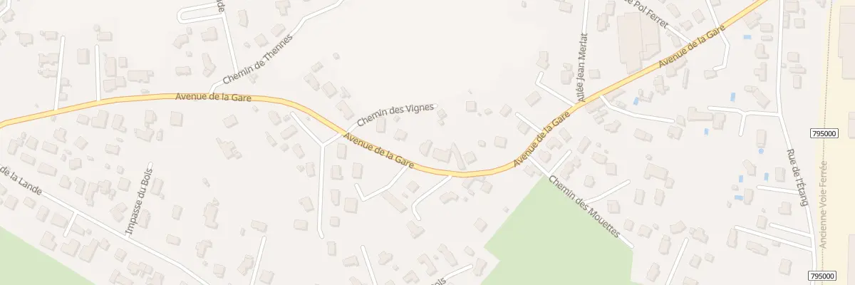 Plan du 29 Av de la Gare à Saint-Marcellin-en-Forez