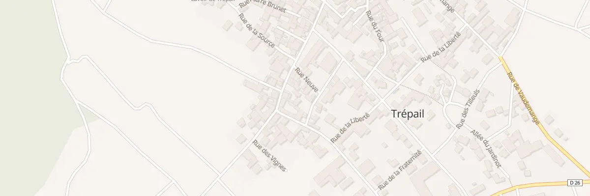Plan du 3 Rue de la Mairie à Trépail
