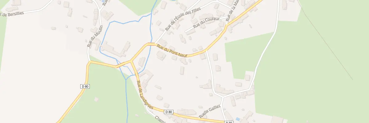 Plan du 59 Rue du Pont Neuf à Bousignies-sur-Roc