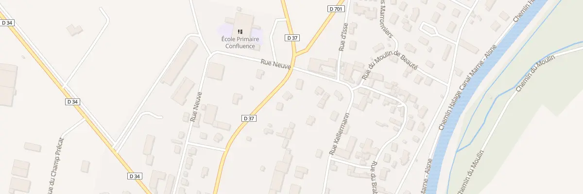 Plan du 8 Rue du 11 Novembre à Condé-sur-Marne