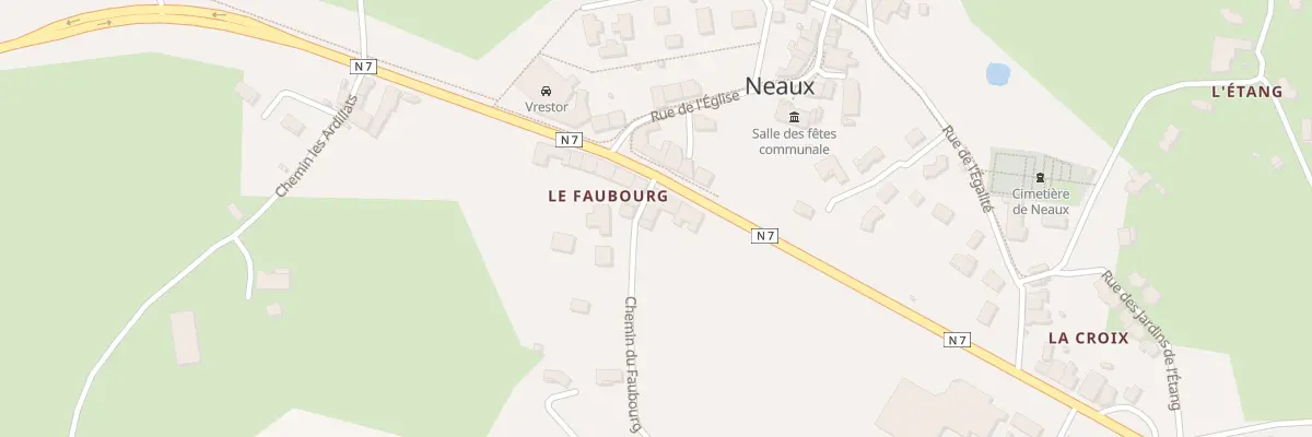 Plan du 1181 Rte Nationale 7 à Neaux