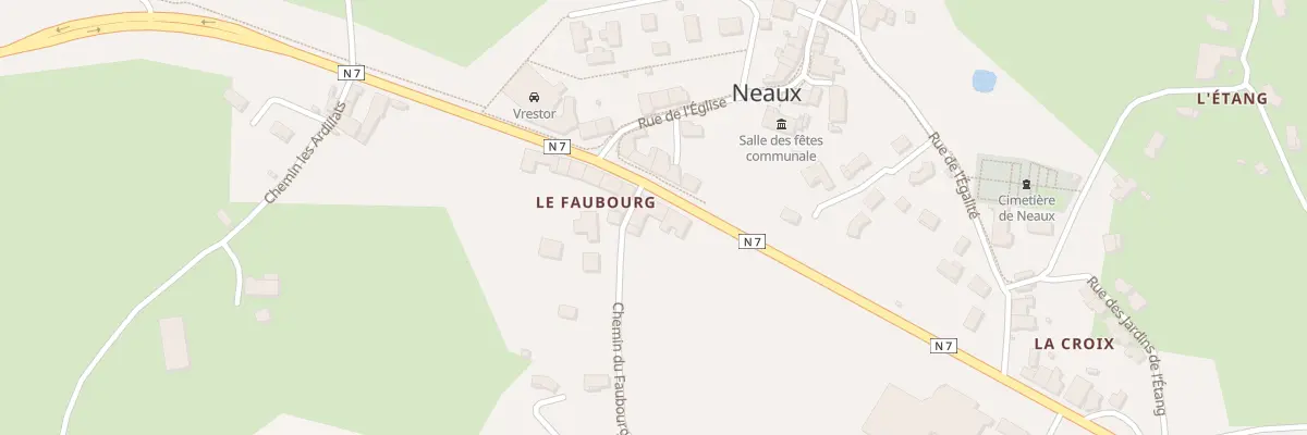 Plan du 1181 Rte Nationale 7 à Neaux