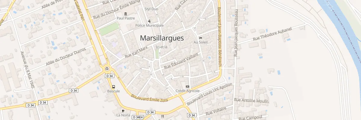 Plan du 9 Rue Edouard Vaillant à Marsillargues
