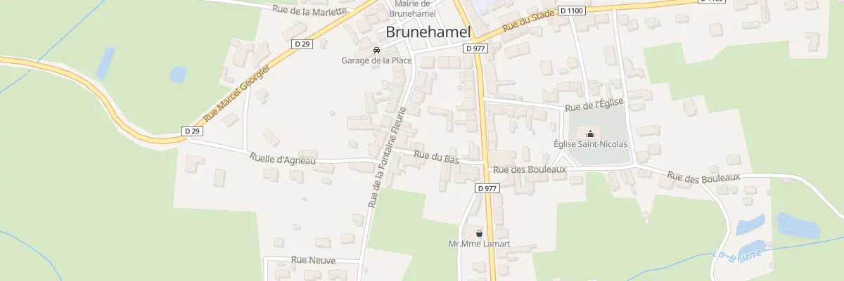 Plan du 9 Rue de la Fontaine Fleurie à Brunehamel