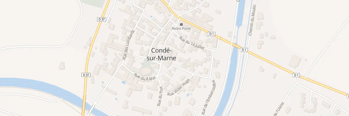 Plan du 16 Rue Thiers à Condé-sur-Marne
