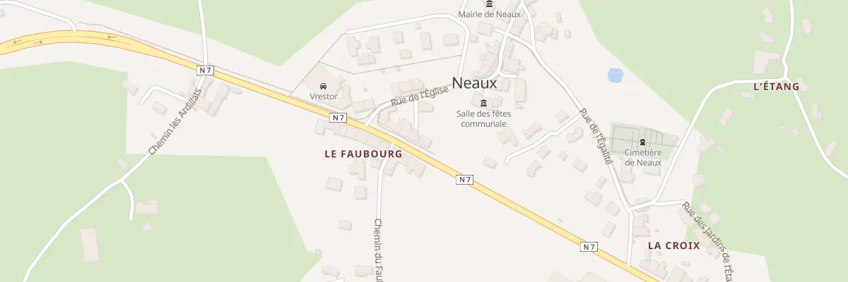 Plan du 1168 Rte Nationale 7 à Neaux