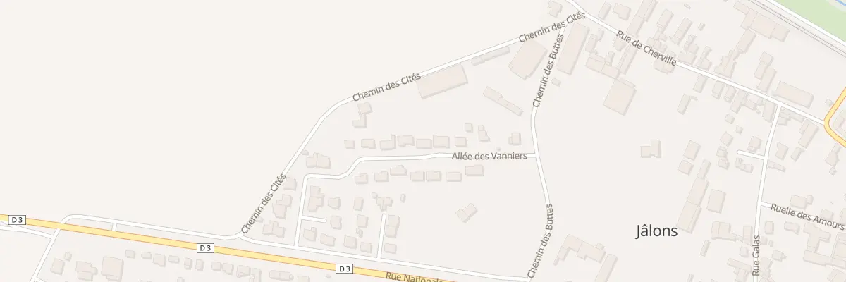 Plan du 6 All des Vanniers à Jâlons