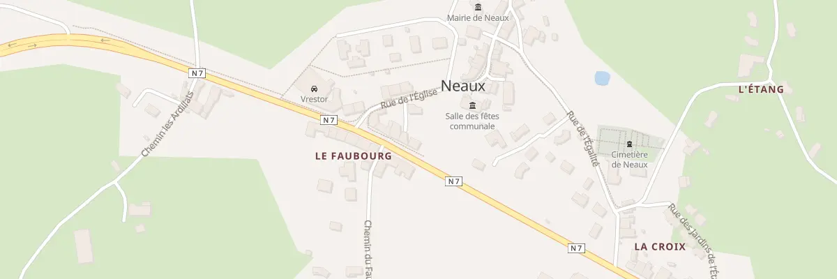 Plan du 1168 Rte Nationale 7 à Neaux