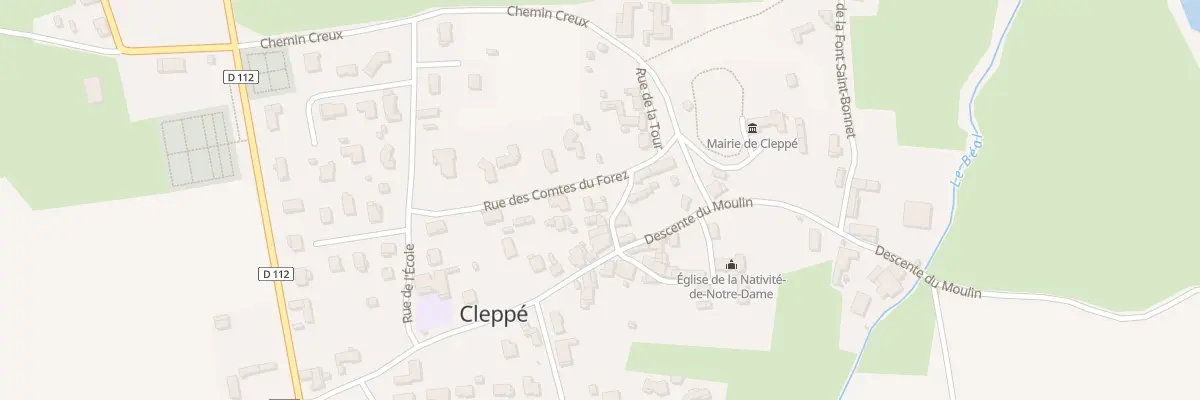 Plan du 5041 Le Bourg à Cleppé