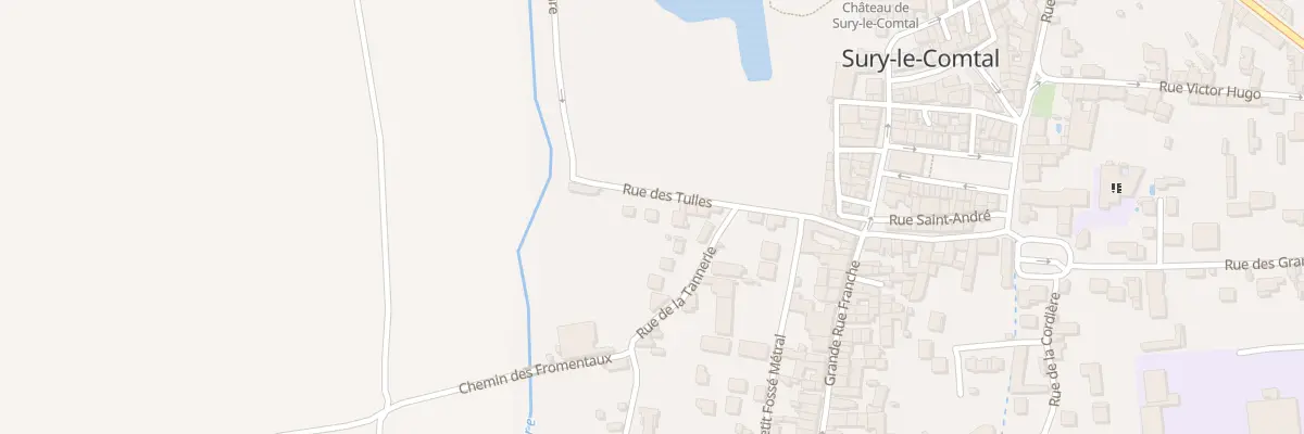Plan du 13 Rue des Tulles à Sury-le-Comtal