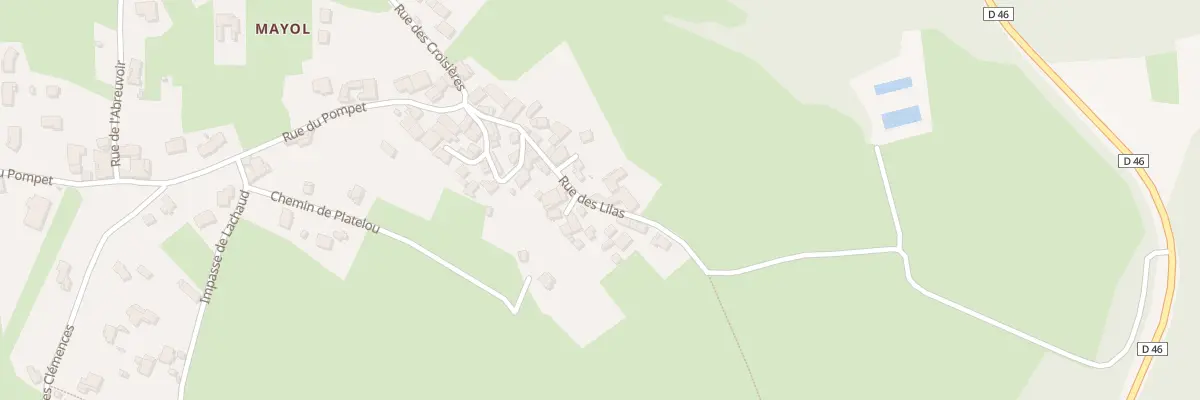 Plan du 131 Rue des Lilas à Malvalette