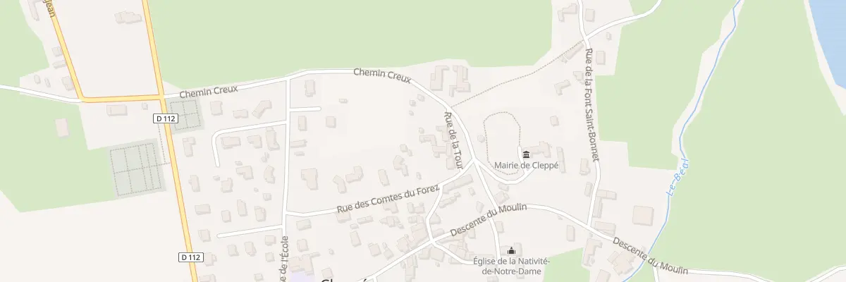 Plan du 5161 Le Bourg à Cleppé