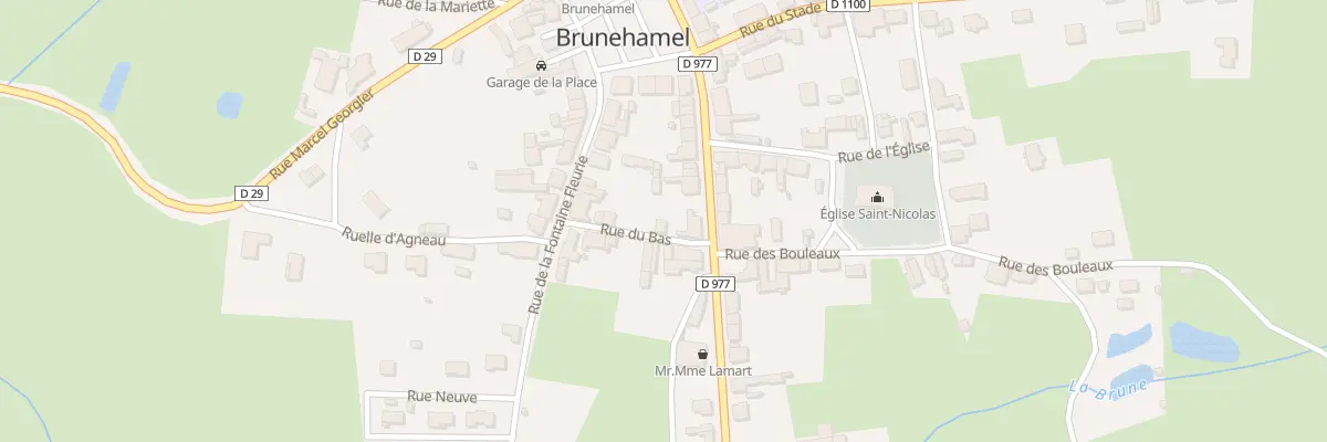 Plan du 1 Rue du Bas à Brunehamel
