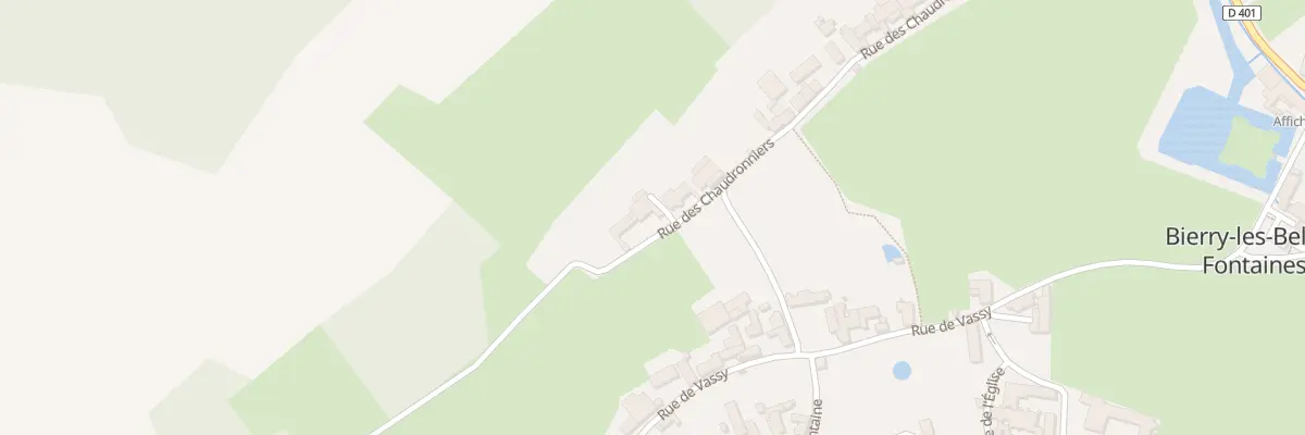 Plan du 30 Rue des Chaudronnièrs à Bierry-les-Belles-Fontaines
