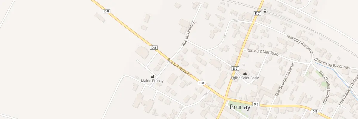 Plan du 2 Rue de Groslay à Prunay