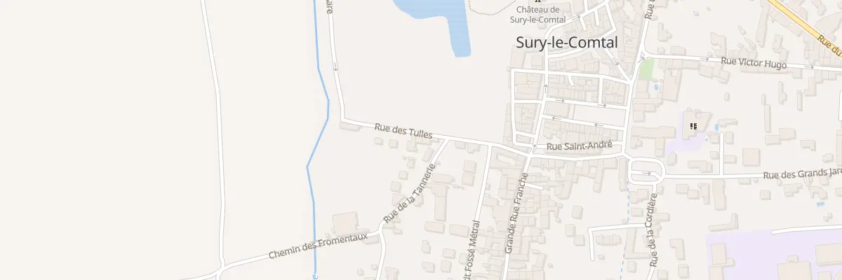 Plan du 9 Rue des Tulles à Sury-le-Comtal