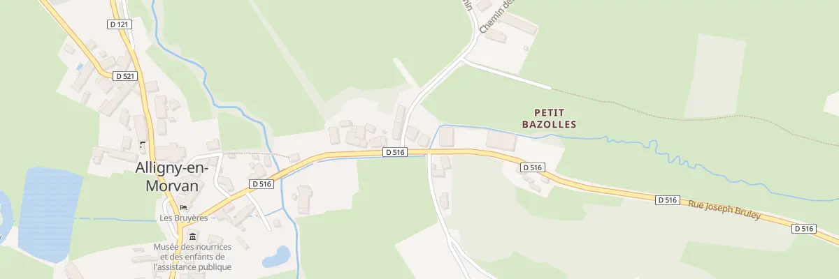 Plan du 481 L’Ouche des Joncs à Alligny-en-Morvan