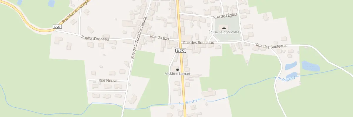 Plan du 22 Rue Principale à Brunehamel