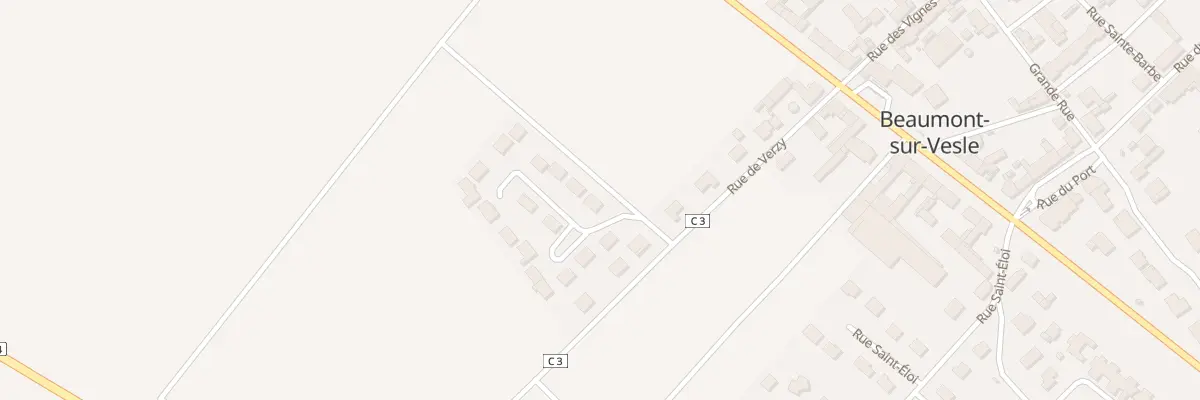 Plan du 2 Rue des Murs à Beaumont-sur-Vesle