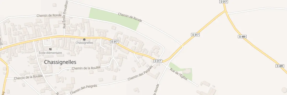 Plan du 10 Grande Rue à Chassignelles