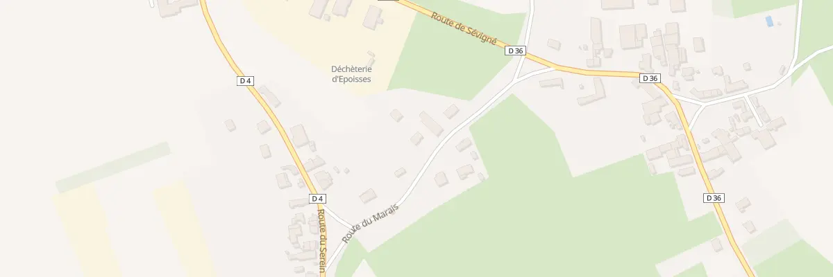 Plan du 5 Rte du Marais à Époisses