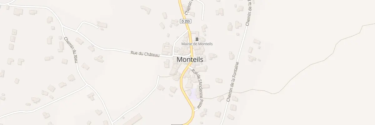 Plan du 464 Tra du Village à Monteils