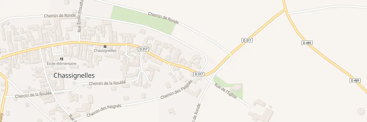 Plan du 8 Gr Grande Rue à Chassignelles