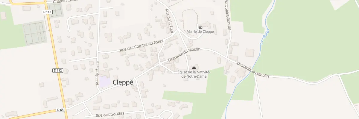 Plan du 22 Rue de l’Eglise à Cleppé