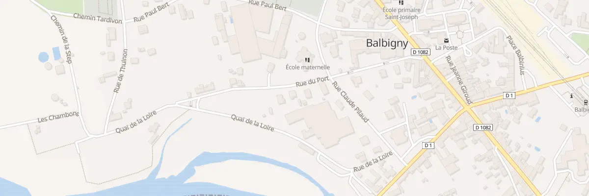 Plan du 7 Rue du Port à Balbigny