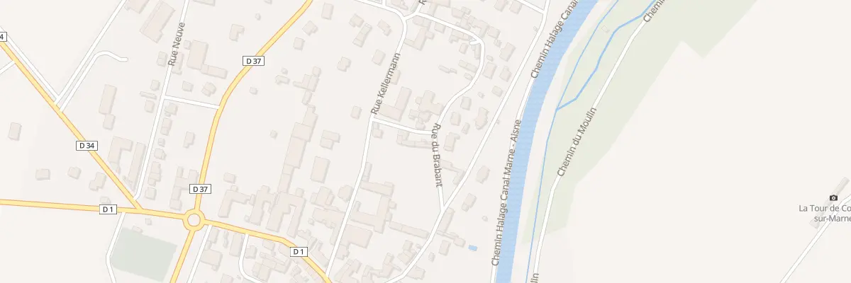 Plan du 1 Rue du Bas à Condé-sur-Marne