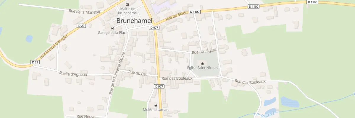 Plan du 8 Rue de l’Eglise à Brunehamel