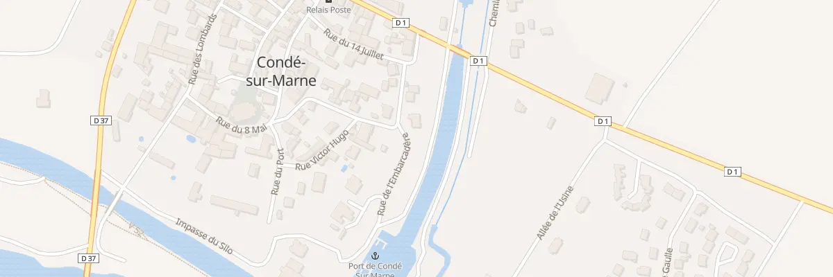 Plan du 1 Rue Thiers à Condé-sur-Marne