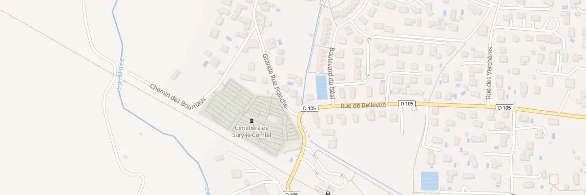 Plan du 1 Rue de Bellevue à Sury-le-Comtal