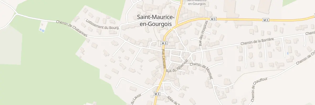 Plan du 3 Che de Chabannes à Saint-Maurice-en-Gourgois