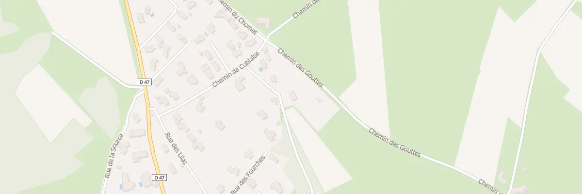 Plan du 11 Che de Cublaise aux Villettes
