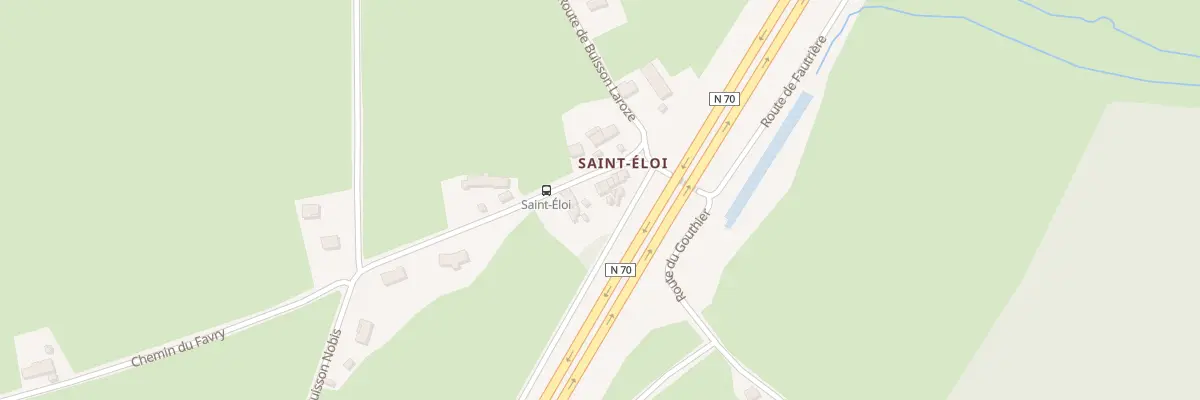 Plan du 7 Rte de Saint Éloi à Palinges