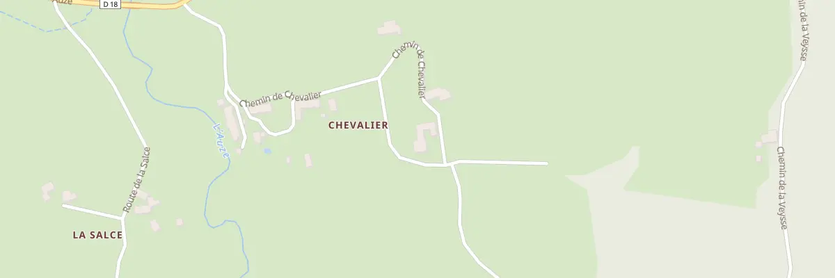 Plan du 530 Che de Chevalier à Araules