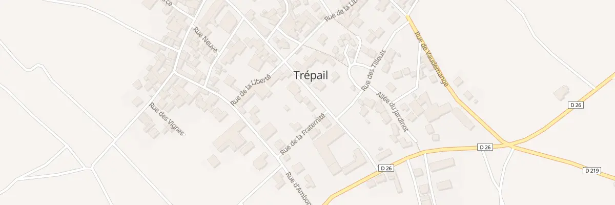 Plan du 26 Rue Saint Vincent à Trépail