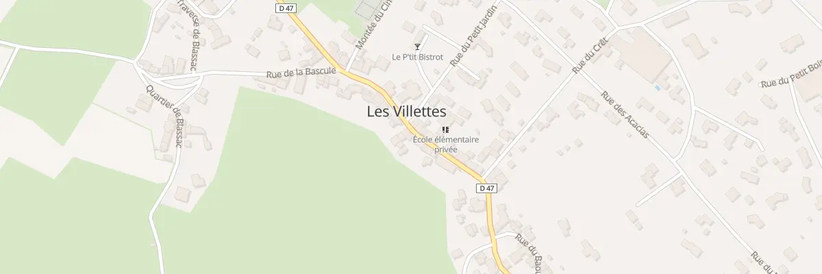 Plan du 1 Rue des Cartables aux Villettes