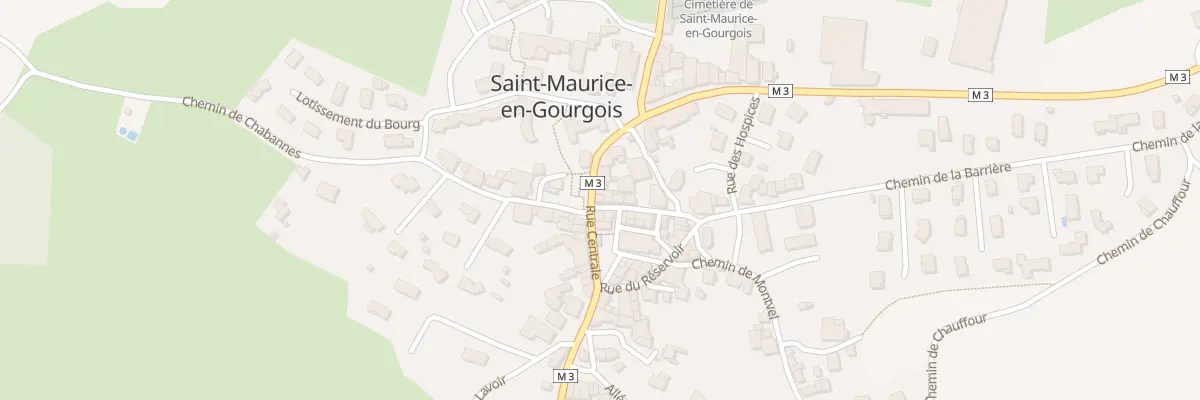 Plan du 1 Rue des Dames à Saint-Maurice-en-Gourgois