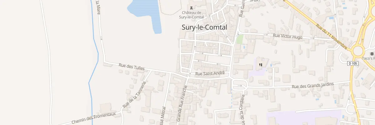 Plan du 9 Rue Grenette à Sury-le-Comtal