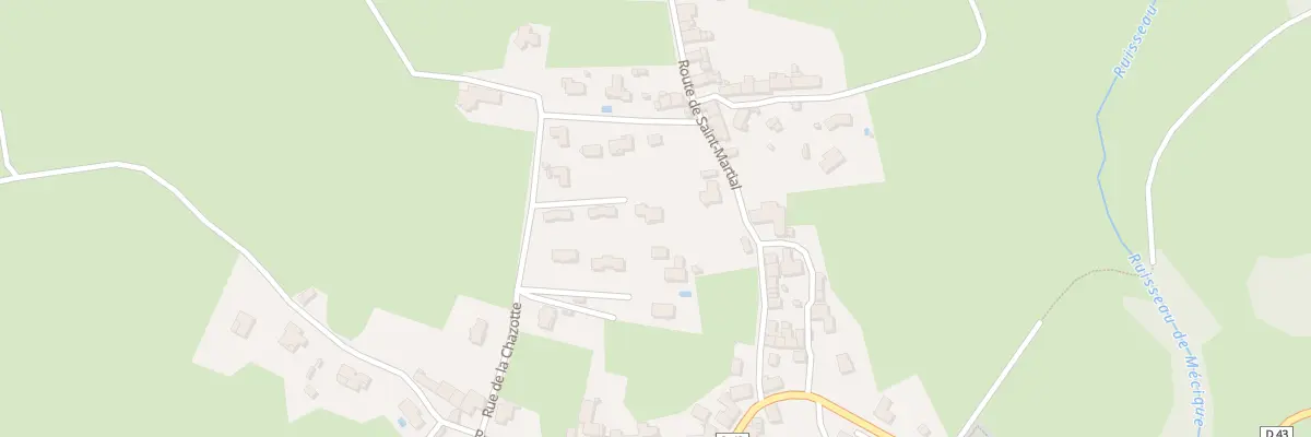 Plan du 5001 Le Bourg à Grazac