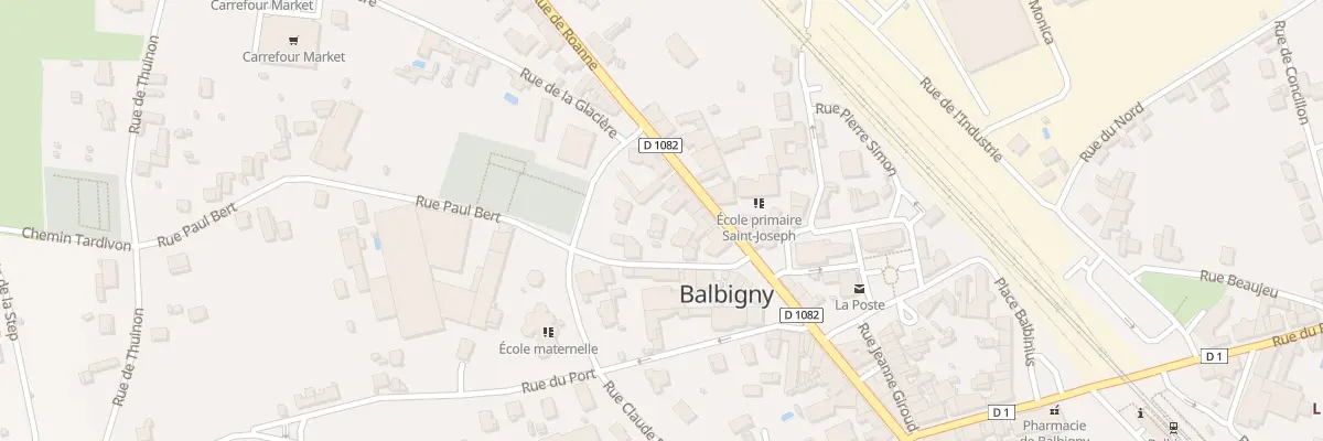 Plan du 28 Rue du Onze Novembre à Balbigny