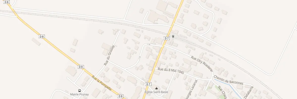 Plan du 6 Rue du Gue Sarrazin à Prunay
