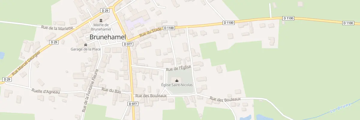 Plan du 3 Rue de la Pension à Brunehamel